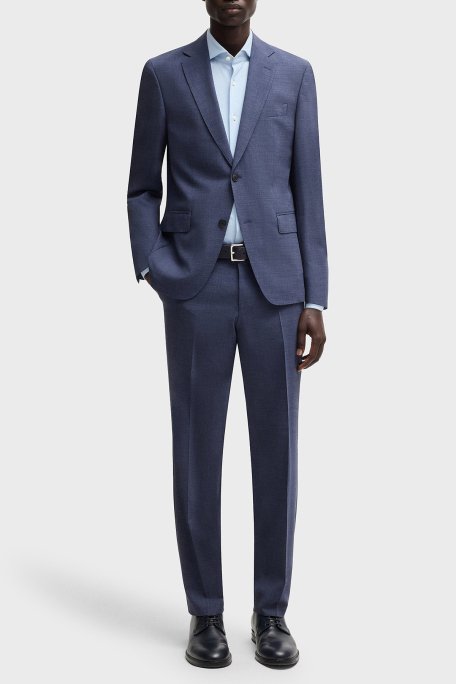 Boss Esnek Jarse Slim Fit Uzun Kol Erkek Gömlek 50533393 450 AÇIK MAVİ - 2