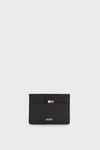 Boss Hakiki Deri Erkek Kartlık 50498629 001 SİYAH - 1