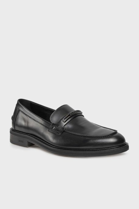 Boss Hakiki Deri Loafer Erkek Ayakkabı 50512661 001 SİYAH - 6