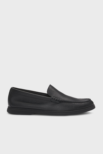 Boss Hakiki Deri Loafer Erkek Ayakkabı 50536173 005 SİYAH - 1