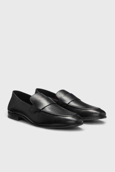 Boss Hakiki Deri Loafer Erkek Ayakkabı 50548074 001 SİYAH - 3