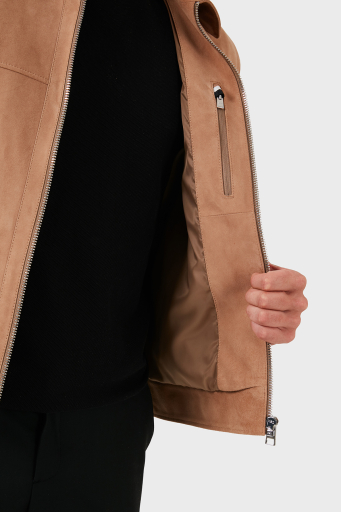 Boss Hakiki Deri Regular Fit Erkek Ceket 50510178 282 CAMEL - 6