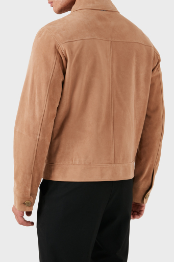 Boss Hakiki Deri Regular Fit Erkek Ceket 50510178 282 CAMEL - 9