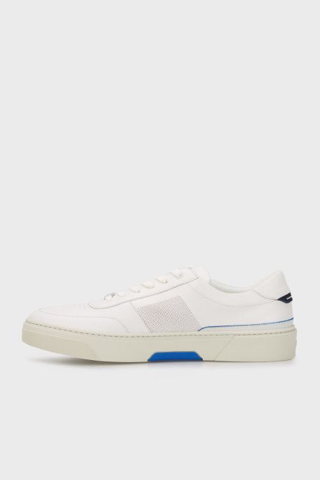 Boss Hakiki Deri Sneaker Erkek Ayakkabı 50492628 112 BEYAZ - 7