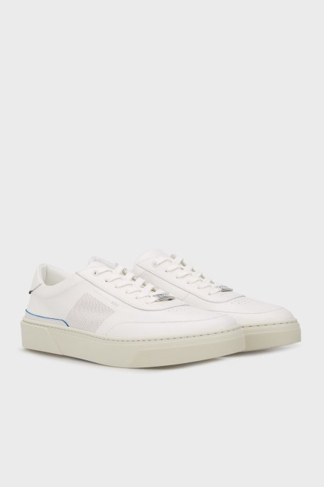 Boss Hakiki Deri Sneaker Erkek Ayakkabı 50492628 112 BEYAZ - 8