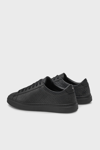 Boss Hakiki Deri Sneaker Erkek Ayakkabı 50536507 005 SİYAH - 4