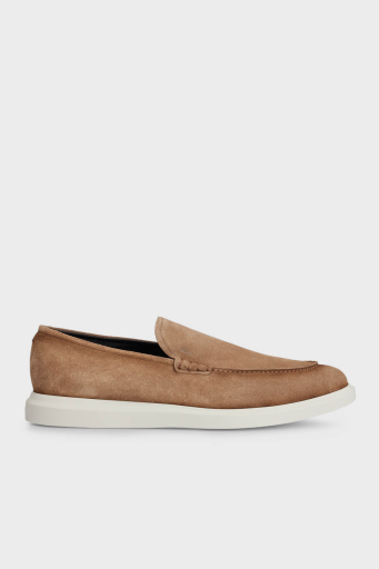 Boss Hakiki Deri Süet Loafer Erkek Ayakkabı 50517007 268 KAHVE - 6