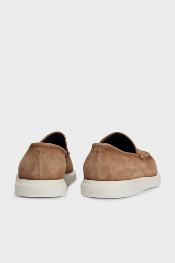 Boss Hakiki Deri Süet Loafer Erkek Ayakkabı 50517007 268 KAHVE - 10
