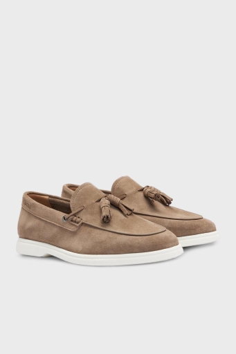 Boss Hakiki Deri Süet Loafer Erkek Ayakkabı 50517133 260 KAHVE - 3