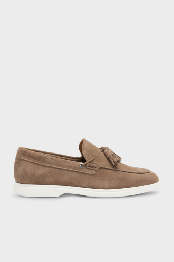 Boss Hakiki Deri Süet Loafer Erkek Ayakkabı 50517133 260 KAHVE - 6