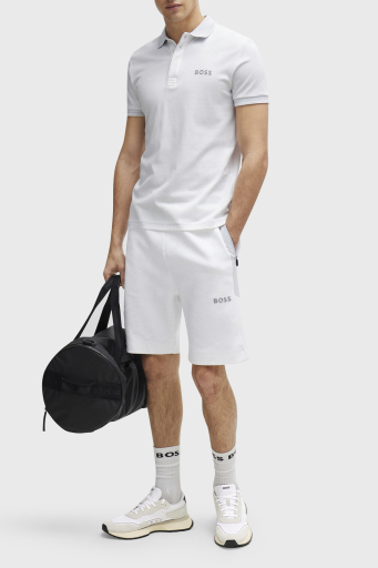 Boss İnterlok Pamuklu Slim Fit Erkek Polo Yaka T Shirt 50512892 100 BEYAZ - 2