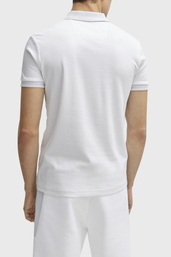 Boss İnterlok Pamuklu Slim Fit Erkek Polo Yaka T Shirt 50512892 100 BEYAZ - 9