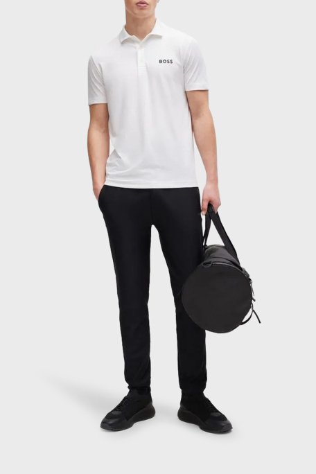 Boss Jakarlı Regular Fit Düğmeli Erkek Polo Yaka T Shirt 50513007 100 BEYAZ - 2