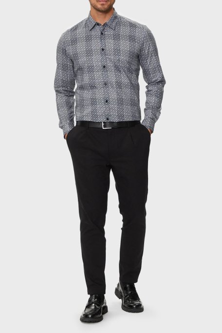 Boss Kareli Pamuklu Regular Fit Erkek Gömlek 50521641 031 GRİ - 3