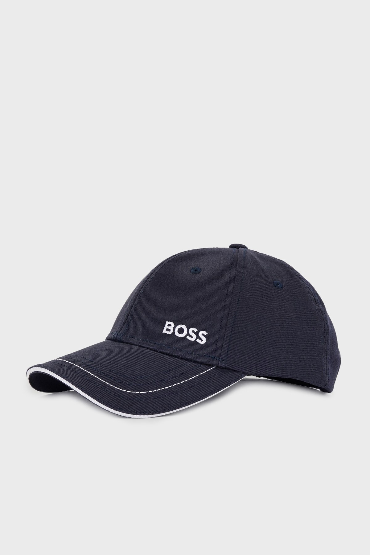 Boss Kontrast Logolu Pamuklu Erkek Şapka 50468258 402 LACİVERT
