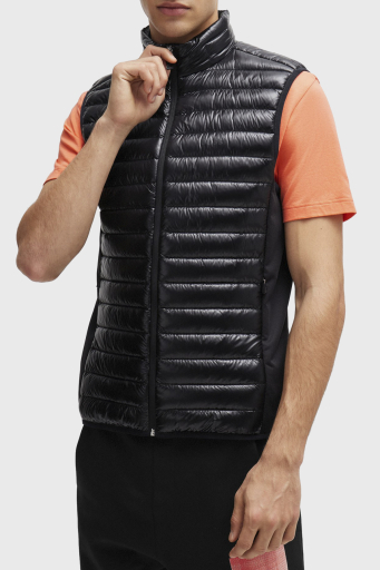 Boss Kuş Tüyü Dolgulu Fermuarlı Dik Yaka Regular Fit Erkek Yelek 50508569 001 SİYAH - 7
