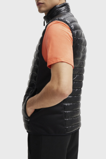 Boss Kuş Tüyü Dolgulu Fermuarlı Dik Yaka Regular Fit Erkek Yelek 50508569 001 SİYAH - 11