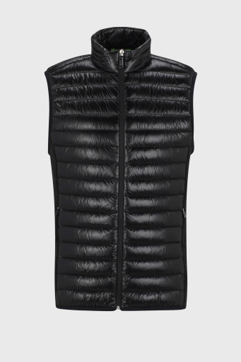 Boss Kuş Tüyü Dolgulu Fermuarlı Dik Yaka Regular Fit Erkek Yelek 50508569 001 SİYAH - 12