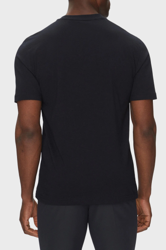 Boss Logo Baskılı % 100 Pamuk Regular Fit Bisiklet Yaka Erkek T Shirt 50538096 402 LACİVERT - 2