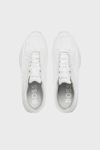 Boss Logo İşlemeli Kalın Tabanlı Sneaker Erkek Ayakkabı 50512657 100 BEYAZ - 11