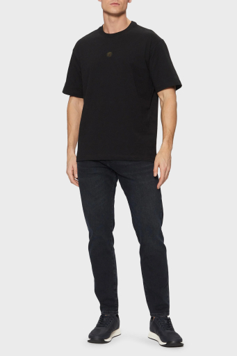 Boss Logolu % 100 Pamuk Regular Fit Bisiklet Yaka Erkek T Shirt 50535409 001 SİYAH - 3