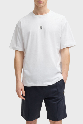 Boss Logolu % 100 Pamuk Regular Fit Bisiklet Yaka Erkek T Shirt 50535409 100 BEYAZ - 1