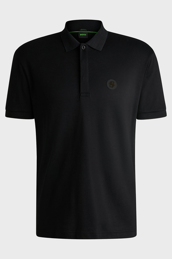 Boss Logolu % 100 Pamuk Regular Fit Düğmeli Erkek Polo Yaka T Shirt 50533273 001 SİYAH - 5