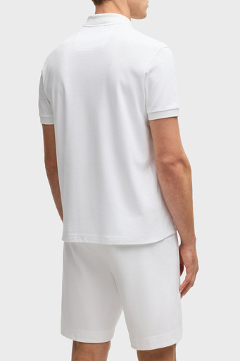 Boss Logolu % 100 Pamuk Regular Fit Düğmeli Erkek Polo Yaka T Shirt 50533273 100 BEYAZ - 2