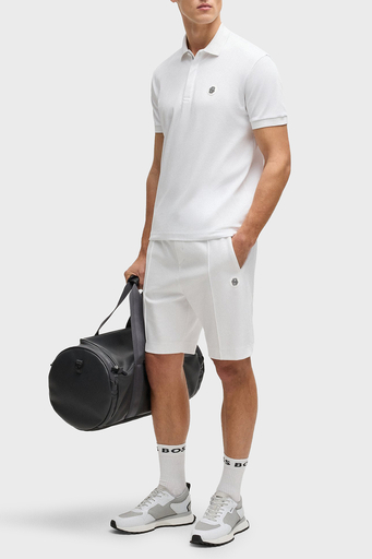 Boss Logolu % 100 Pamuk Regular Fit Düğmeli Erkek Polo Yaka T Shirt 50533273 100 BEYAZ - 3