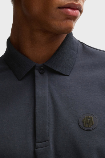 Boss Logolu % 100 Pamuk Regular Fit Düğmeli Erkek Polo Yaka T Shirt 50533273 402 LACİVERT - 8