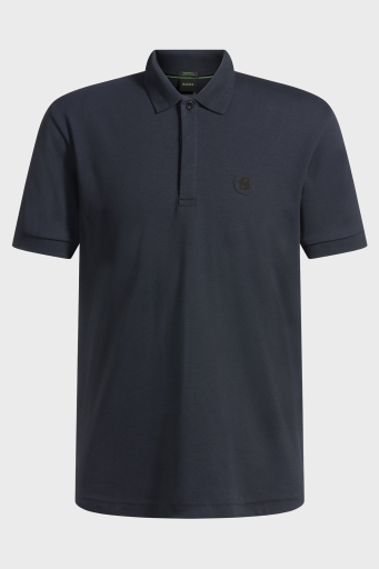 Boss Logolu % 100 Pamuk Regular Fit Düğmeli Erkek Polo Yaka T Shirt 50533273 402 LACİVERT - 9