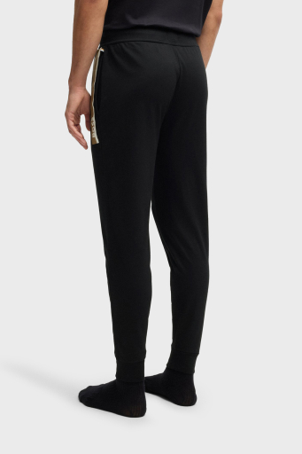 Boss Logolu % 100 Pamuk Regular Fit Ribanalı Paça Erkek Pantolon 50540654 001 SİYAH - 3