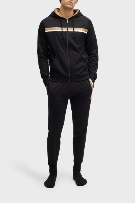 Boss Logolu % 100 Pamuk Regular Fit Ribanalı Paça Erkek Pantolon 50540654 001 SİYAH - 2