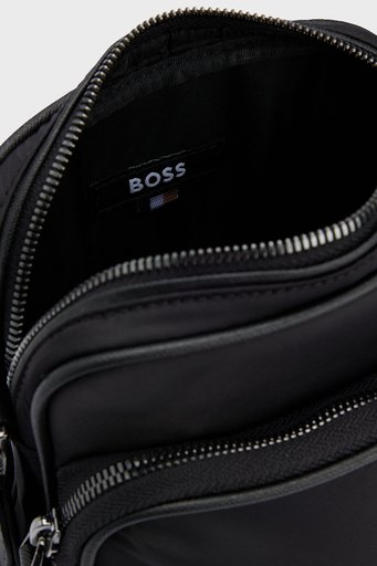 Boss Logolu Ayarlanabilir Askılı Erkek Çanta 50523462 001 SİYAH - 6