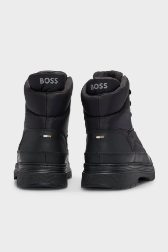Boss Logolu Bağcıklı Erkek Bot 50503296 001 SİYAH - 8