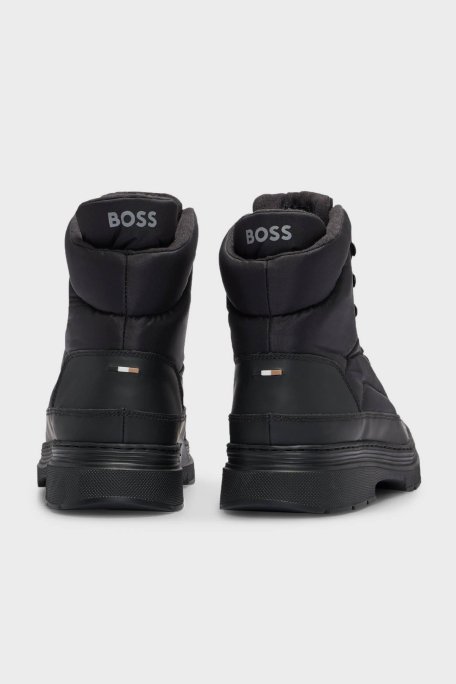 Boss Logolu Bağcıklı Erkek Bot 50503296 001 SİYAH - 4