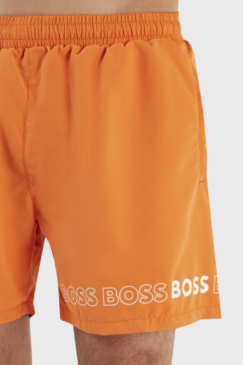 Boss Logolu Deniz Şortu Cepli Erkek Mayo Short 50469300 829 TURUNCU - 10