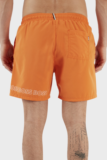 Boss Logolu Deniz Şortu Cepli Erkek Mayo Short 50469300 829 TURUNCU - 11