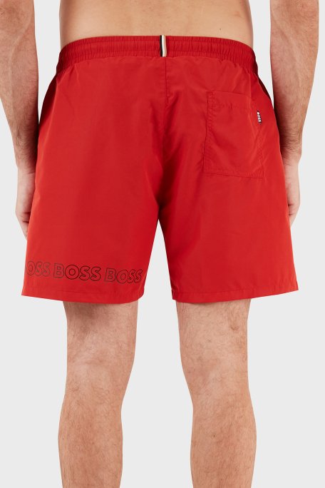 Boss Logolu Deniz Şortu Cepli Erkek Mayo Short 50469300 624 MAVİ - 5