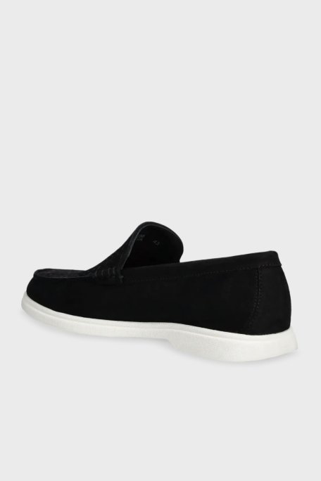 Boss Logolu Deri Loafer Erkek Ayakkabı 50541738 001 SİYAH - 3