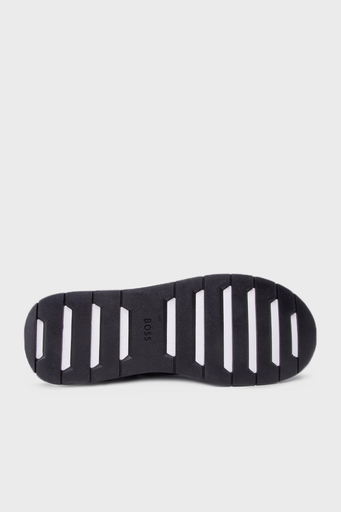 Boss Logolu Deri Sneaker Ayakkabı Erkek Ayakkabı 50470596 401 LACİVERT - 5