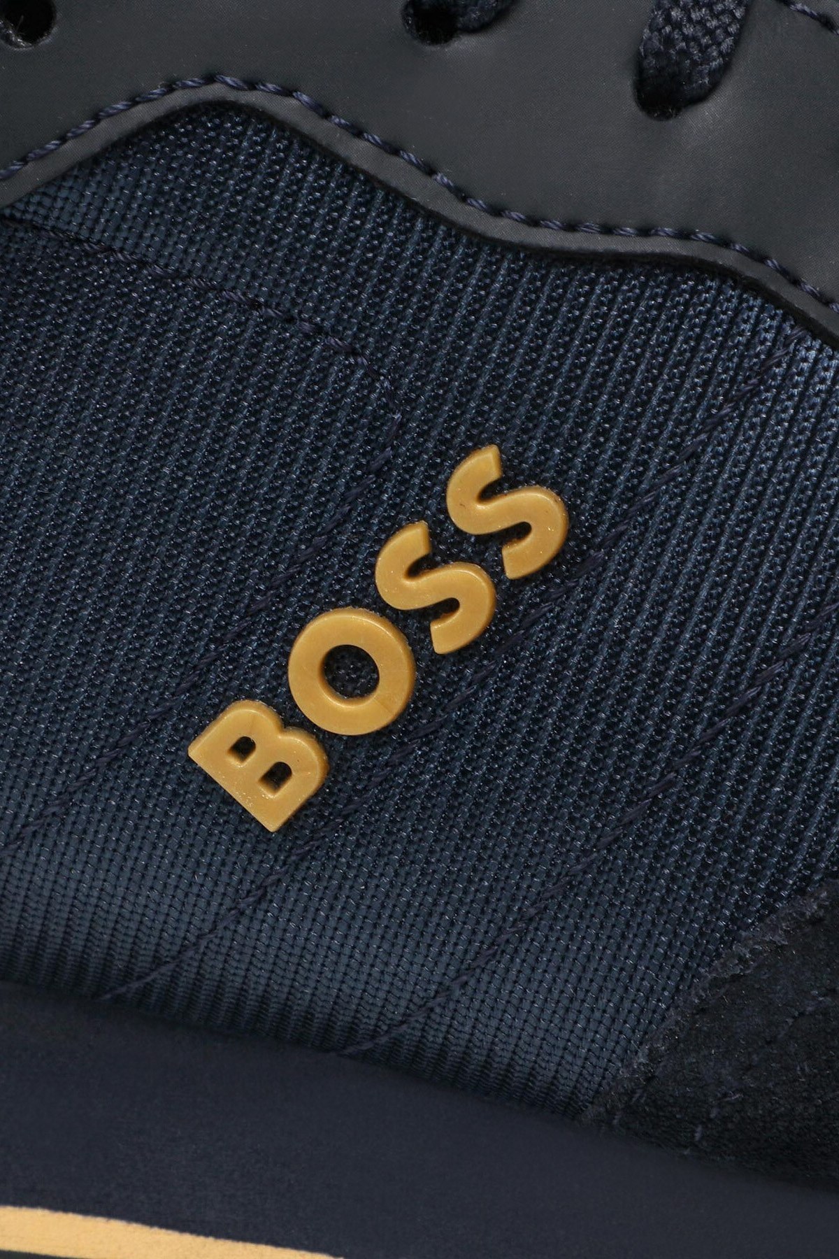 Boss Logolu Deri Sneaker Erkek Ayakkabı 50470152 407 LACİVERT