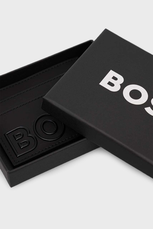 Boss - Boss Logolu Erkek Kartlık 50485626 001 SİYAH (1)