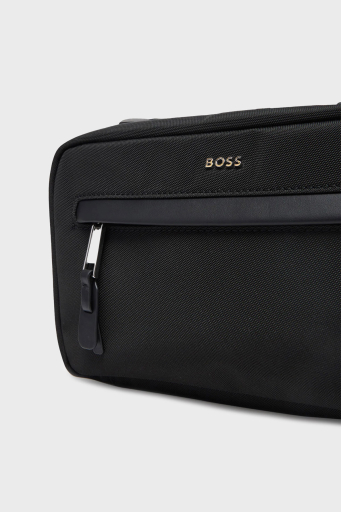 Boss Logolu Fermuarlı Erkek Çanta 50541571 001 SİYAH - 7