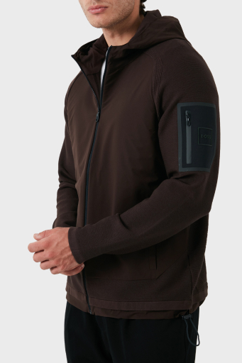 Boss Logolu Fermuarlı Relaxed Fit Erkek Mont 50517091 213 KAHVE - 12