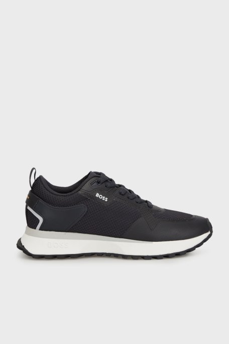 Boss Logolu File Detaylı Sneaker Erkek Ayakkabı 50513195 406 LACİVERT - 1