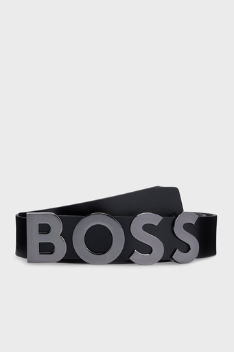 Boss Logolu Hakiki Deri Erkek Kemer 50471128 001 SİYAH - 1