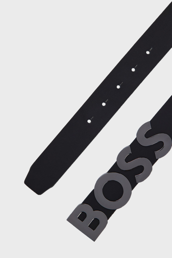Boss Logolu Hakiki Deri Erkek Kemer 50471128 001 SİYAH - 4
