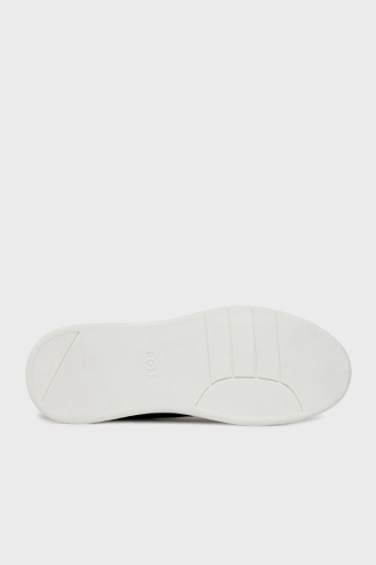 Boss Logolu Hakiki Deri Sneaker Erkek Ayakkabı 50502893 001 SİYAH - 6
