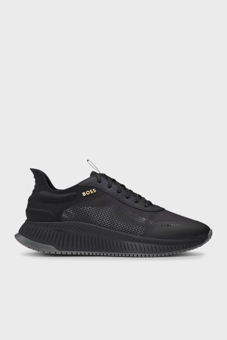 Boss Logolu Kalın Taban Sneaker Erkek Ayakkabı 50536488 005 SİYAH - 1